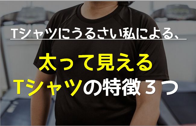 Tシャツ選びにうるさい私による 着ると太って見えてしまうtシャツ の特徴３つ